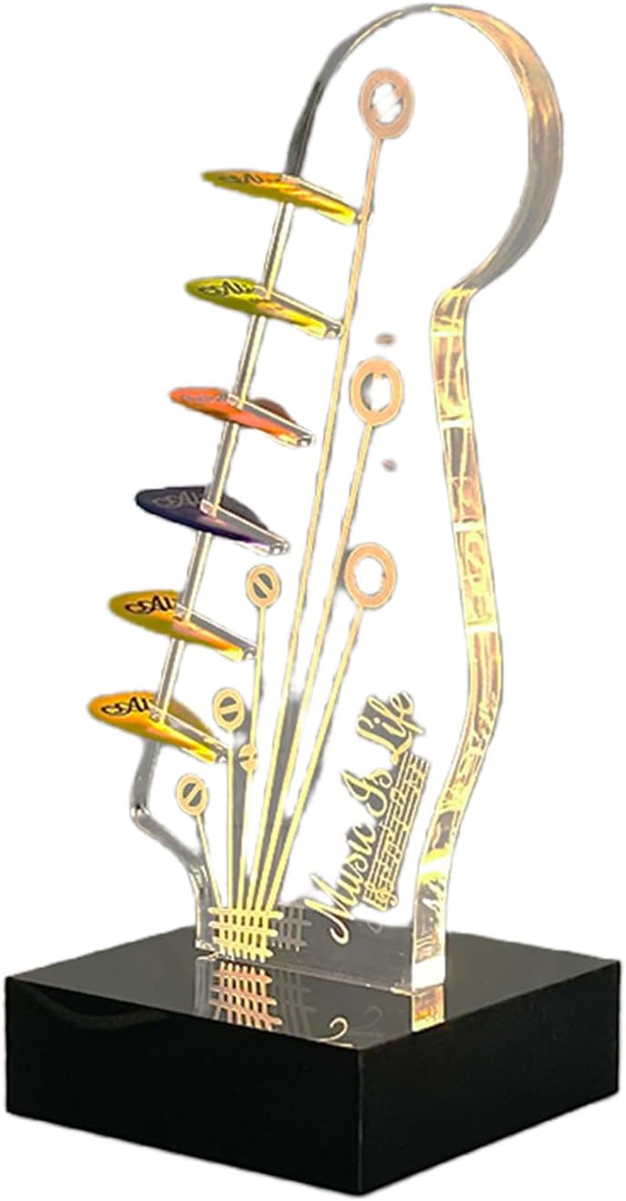 Illuminate Your Picks with GUKIYUSI  Guitar Pick Storage Rack!