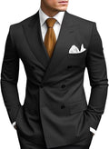 Double Breasted Slim Fit Men Suit 2 Piece - Sharp Wedding Look