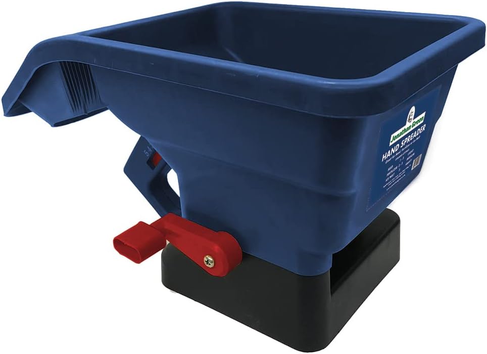 Handheld Lawn Spreader for Easy Grass Seed and Fertilizer Use