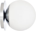 Wall Sconces 1 Light Modern Globe Sconce - Mid Century Opal Shade