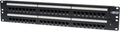 Cat6 48-Port 2U Rackmount Patch Panel 568B - Clear Numbering