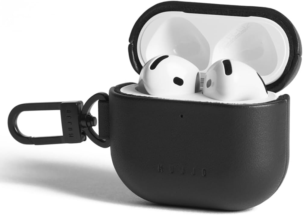 Mujjo Echelon Leather Case for AirPods - Luxurious & Durable