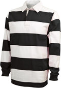 Men's Classic Rugby Shirt with 4 in Stripe - Charles River