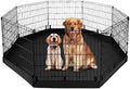 PJYuCien Dog Playpen - Durable Metal Foldable Pet Fence