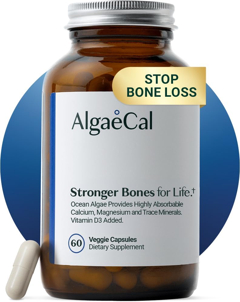 AlgaeCal Plant Based Calcium Supplement for Bone Strength