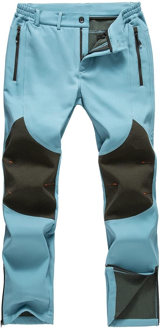 Gash Hao Mens Snow Ski Waterproof Softshell Pants for Winter