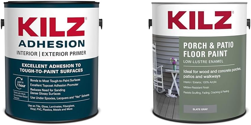 KILZ Adhesion Primer and Low-Lustre Enamel Porch Paint Review