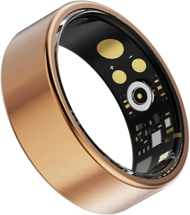 Sleep Tracker - Heart Rate Monitor - Fitness Ring - Rose Gold