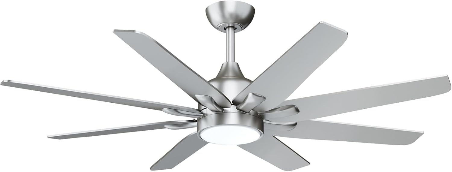 Wurzee 62 Inch Ceiling Fan with Light for Large Spaces
