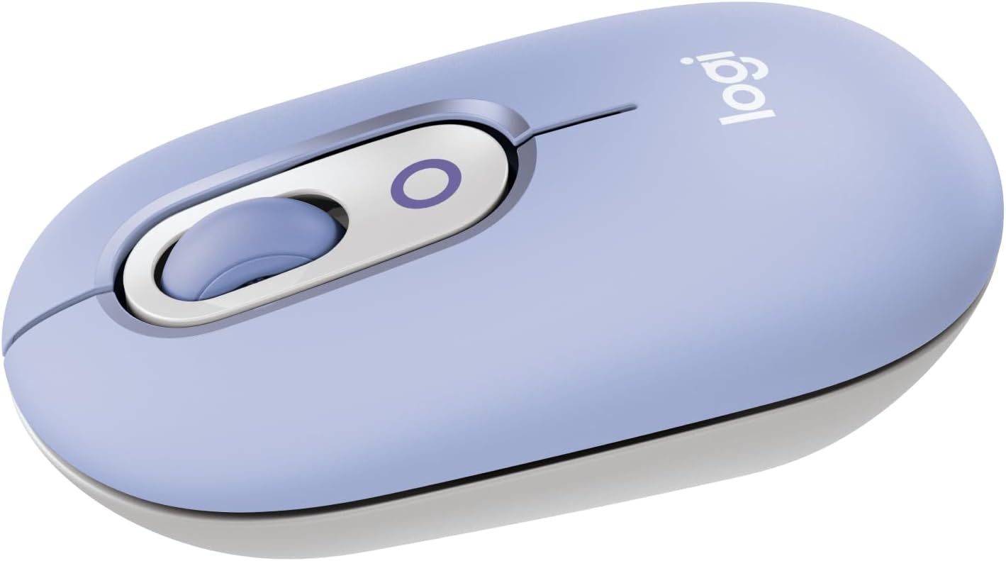 Logitech Lilac Bluetooth Mouse - Compact, Quiet, Programmable