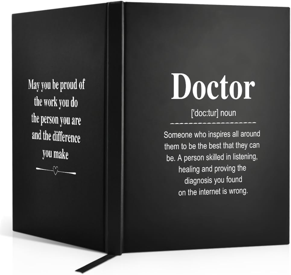 Premium Doctor's Blank Hardcover Notebook - Ideal Doctor Gift