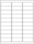 30-up Labels 300000 Stickers 10000 Sheets 2.625 x 1 - Bulk Address