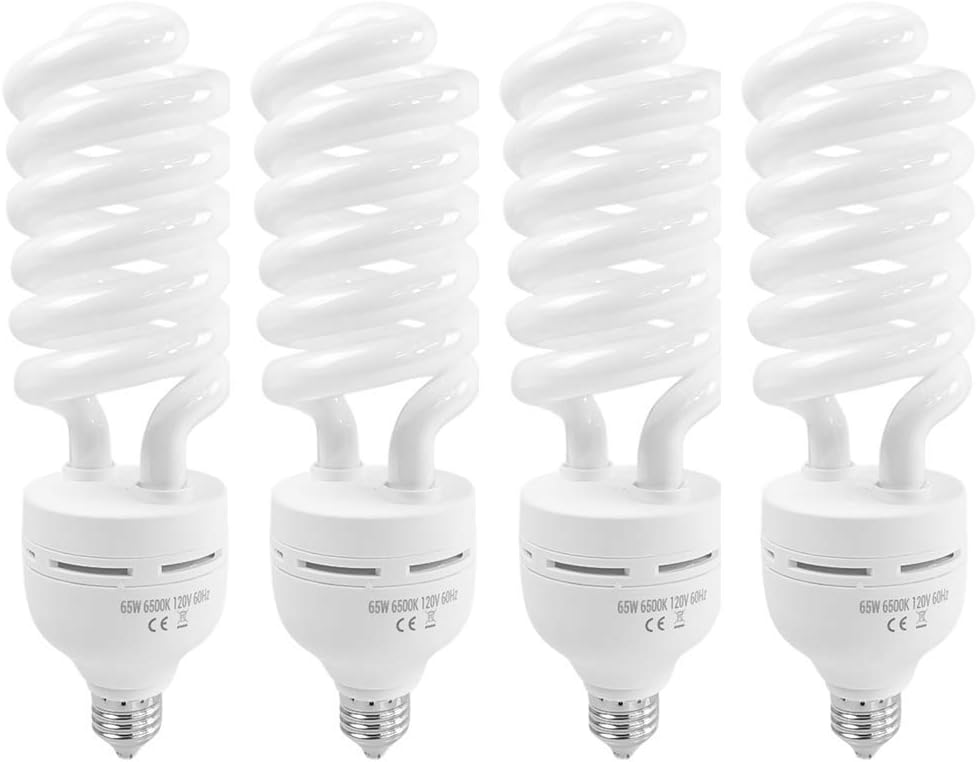 Photography Daylight Bulb 65W 6500K for Studio Lighting Needs