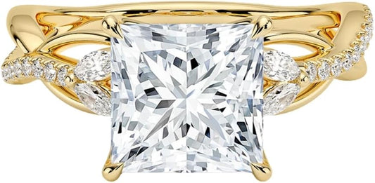 1-3 CT Moissanite Engagement Ring - Handcrafted Elegance
