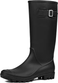 DKSUKO Women's Tall Rain Boots Garden Wellington - Lightweight