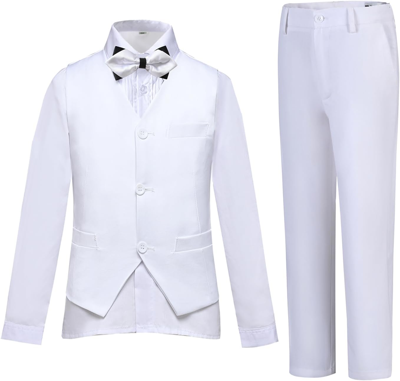 Boys Suits Slim Fit 4 Piece Formal Dresswear Set for Kids