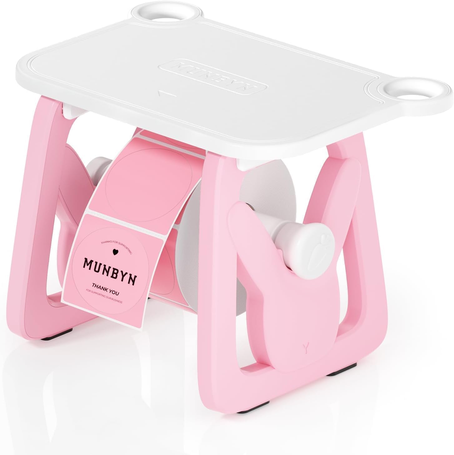 MUNBYN Label Holder for Rolls and Fanfold Labels - Organize Your Space