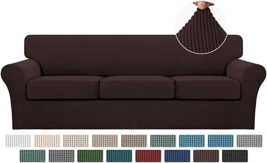 Turquoize 4 Piece Sofa Covers for 3 Cushion Couch Slipcover