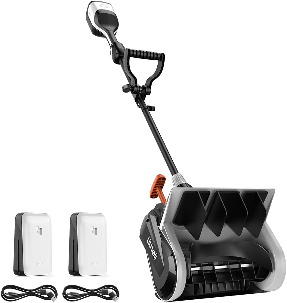 Litheli Cordless Snow Shovel: Efficient 13-Inch Snow Blower