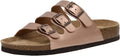 CUSHIONAIRE Lela Cork Footbed Sandal for Women - Travel Ready