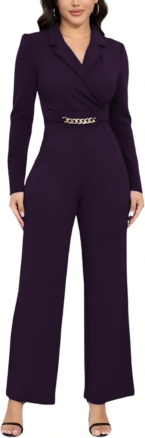 DeftSharp Women's Sexy Cocktail Party Clubwear Jumpsuit