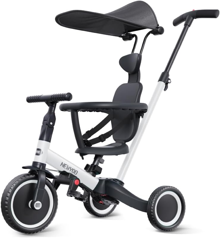 Versatile 6-in-1 Toddler Tricycle with Canopy for Ages 1-3