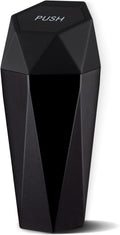 Car Trash Can with Lid Diamond Design - Compact Car Cup Holder Bin