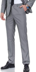 Men's Slim Fit Black Navy Dress Pants for Men - Tailored Look