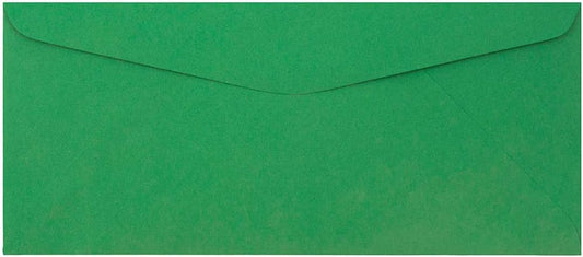 JAM PAPER #9 Business Colored Envelopes - Green Recycled Pack