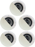 Acoustic Audio CSic84 Frameless 8in In-Ceiling 5 Speaker Set - Clear