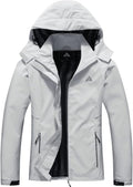 MOERDENG Women's Waterproof Rain Jacket Hooded Lightweight Raincoat