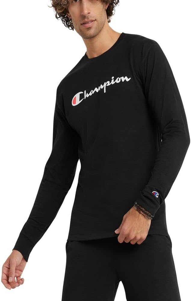 Champion Men's Classic Long Sleeve Soft T-Shirt