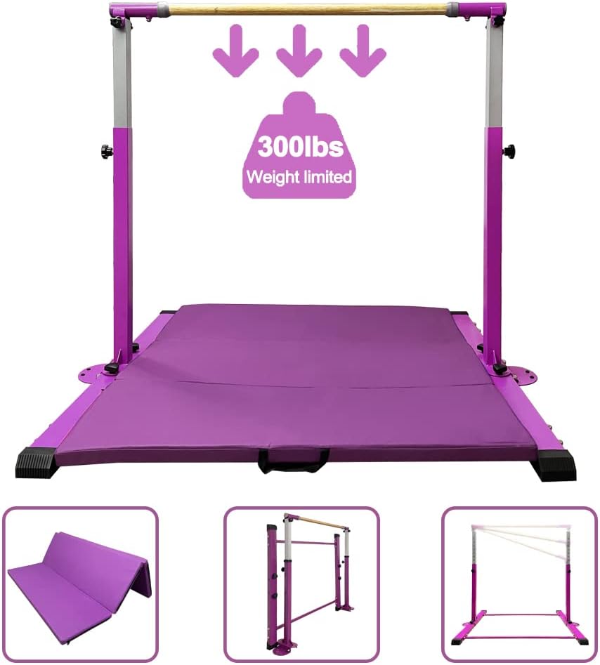 Gymnastics Kip Bar for Home Training - Adjustable & Durable