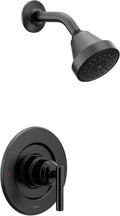 Matte Black Eco-Performance Modern Shower Trim - Sleek Upgrade