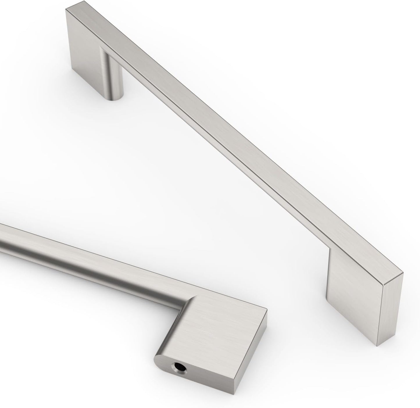 Asidrama 10 Pack 5 Inch Brushed Satin Nickel Cabinet Handles