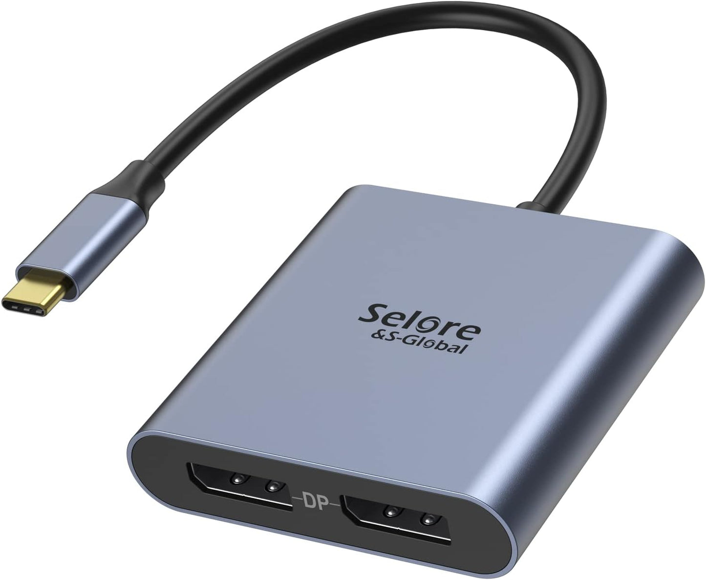 USB-C to Dual 4K DisplayPort Splitter Adapter for Dual Monitors