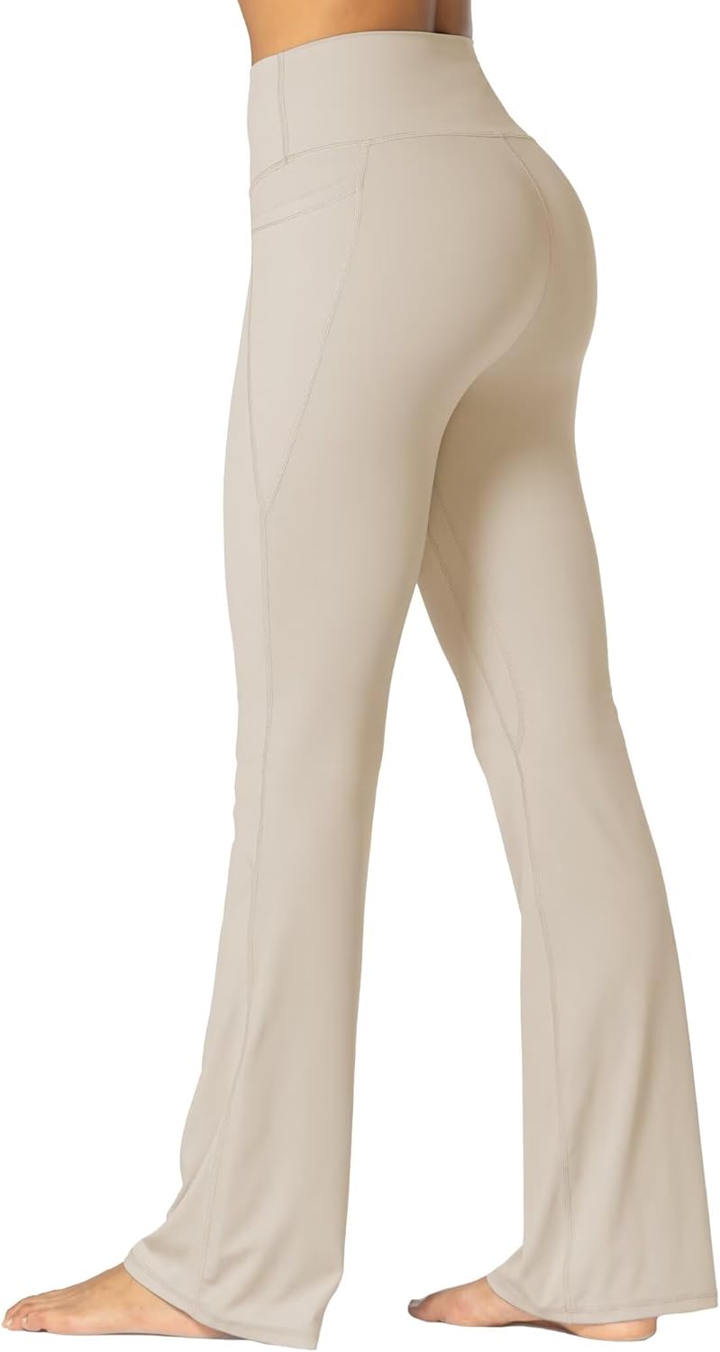 Sunzel Sunzfly Women's Mini Flare Leggings with Pockets for Comfort