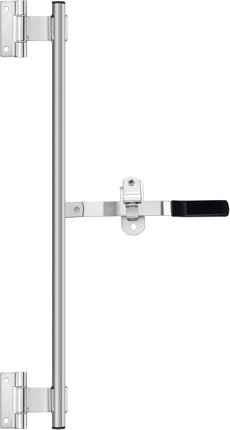 Hicarer Cam Bar Lock for Enclosed Trailer Doors - 36 Inch Silver