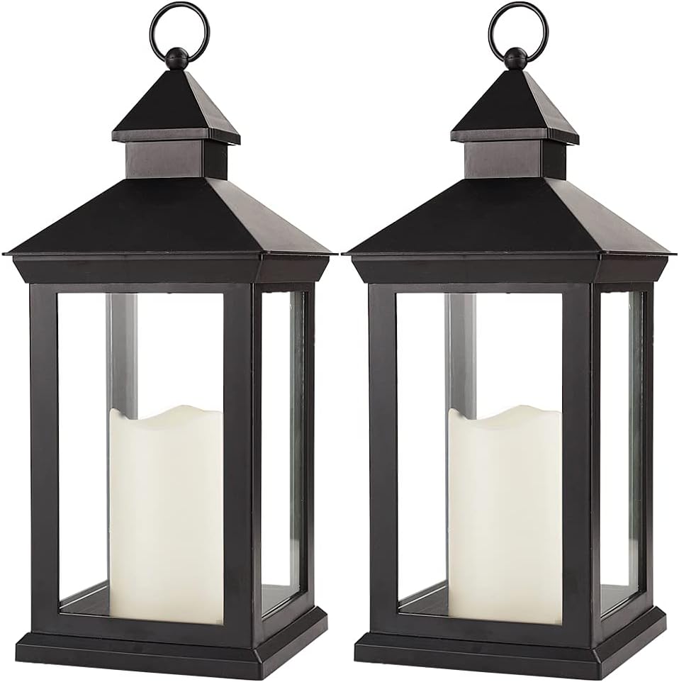 Elegant 14in Decorative Candle Lanterns for Indoor and Outdoor Use