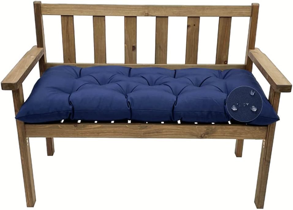 Outdoor Bench Cushion for Swing Chair Replacement, Navy Blue