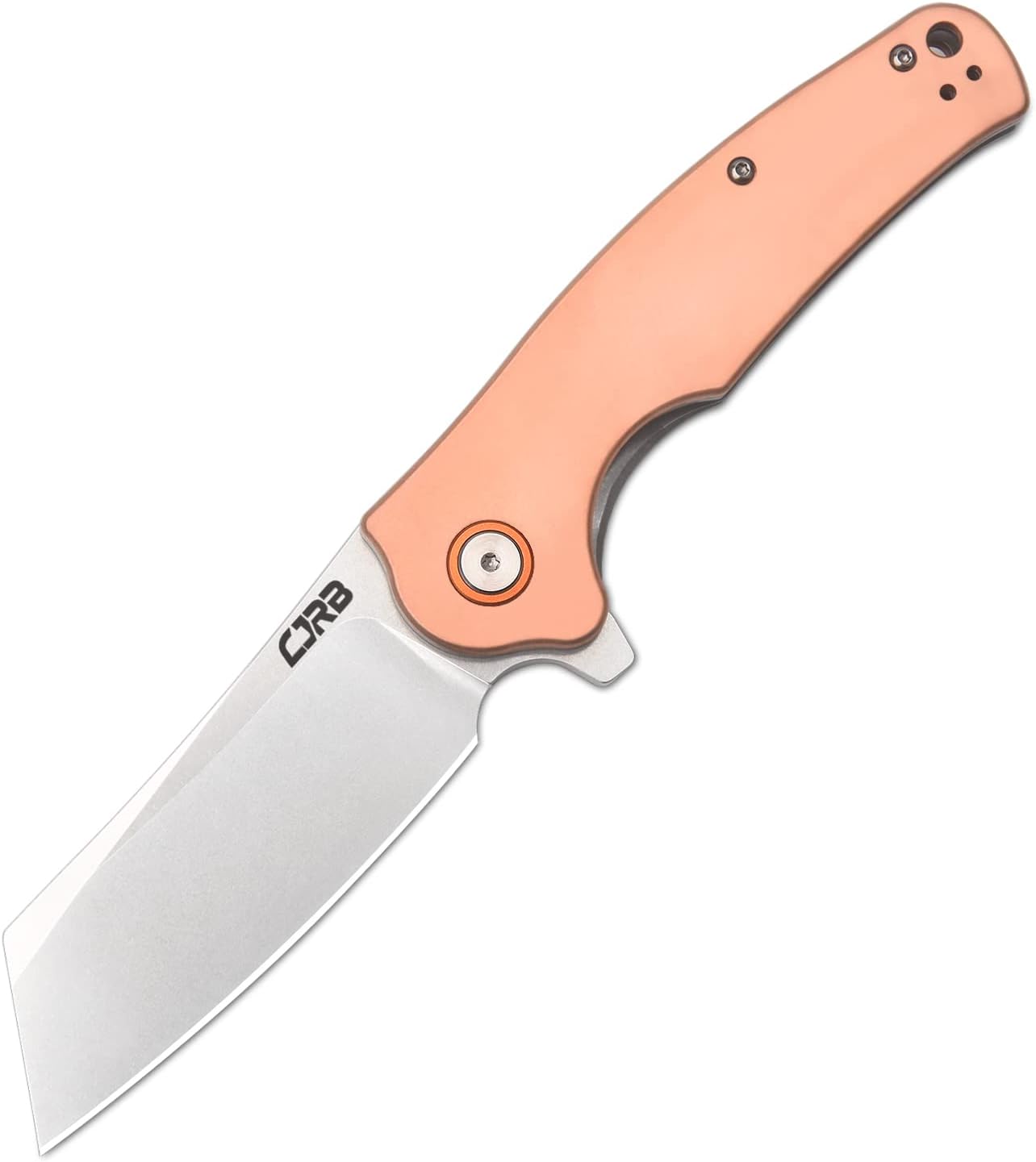 CJRB Crag Folding Pocket Knife with Copper Handle for EDC Use