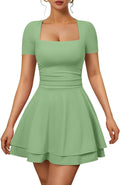XXTAXN Women's Square Neck Mini Dress for All Occasions