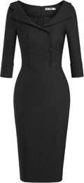 MUXXN Women's Classic Vintage Sweetheart Neckline Tea Dress - Retro Do