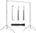 Stainless Steel Backdrop Stand 9.5ft x 10ft Adjustable Photo Support