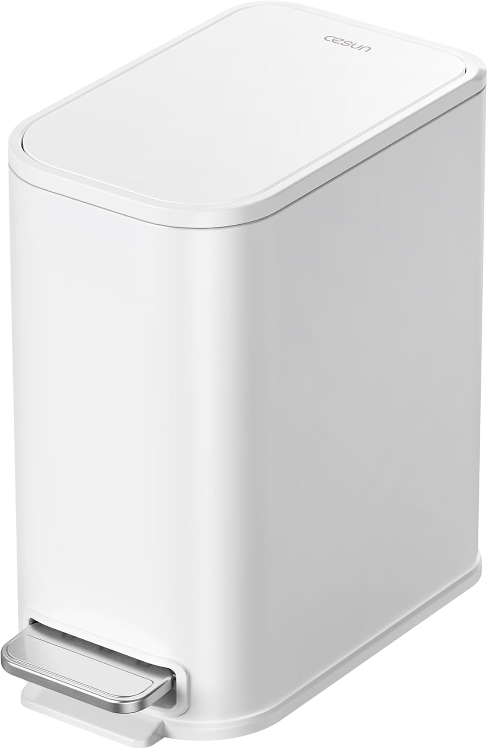 Cesun Small Bathroom Trash Can with Lid Soft Close Design