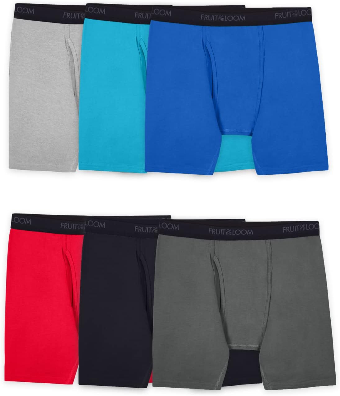 Fruit of the Loom Men's Big and Tall Tag-Free Boxer Briefs