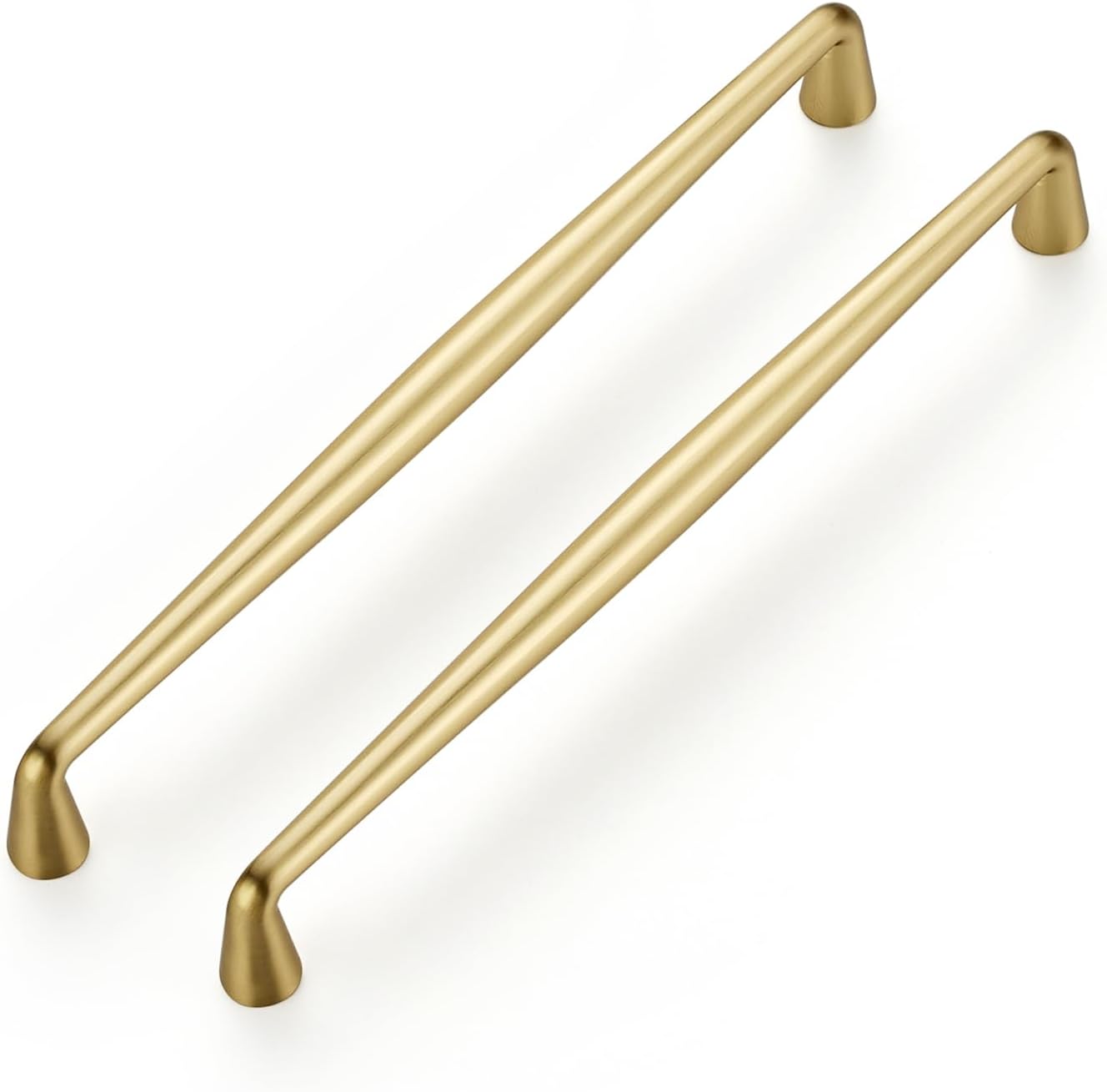 Brushed Brass Kitchen Cabinet Handles by Ravinte for Modern Style