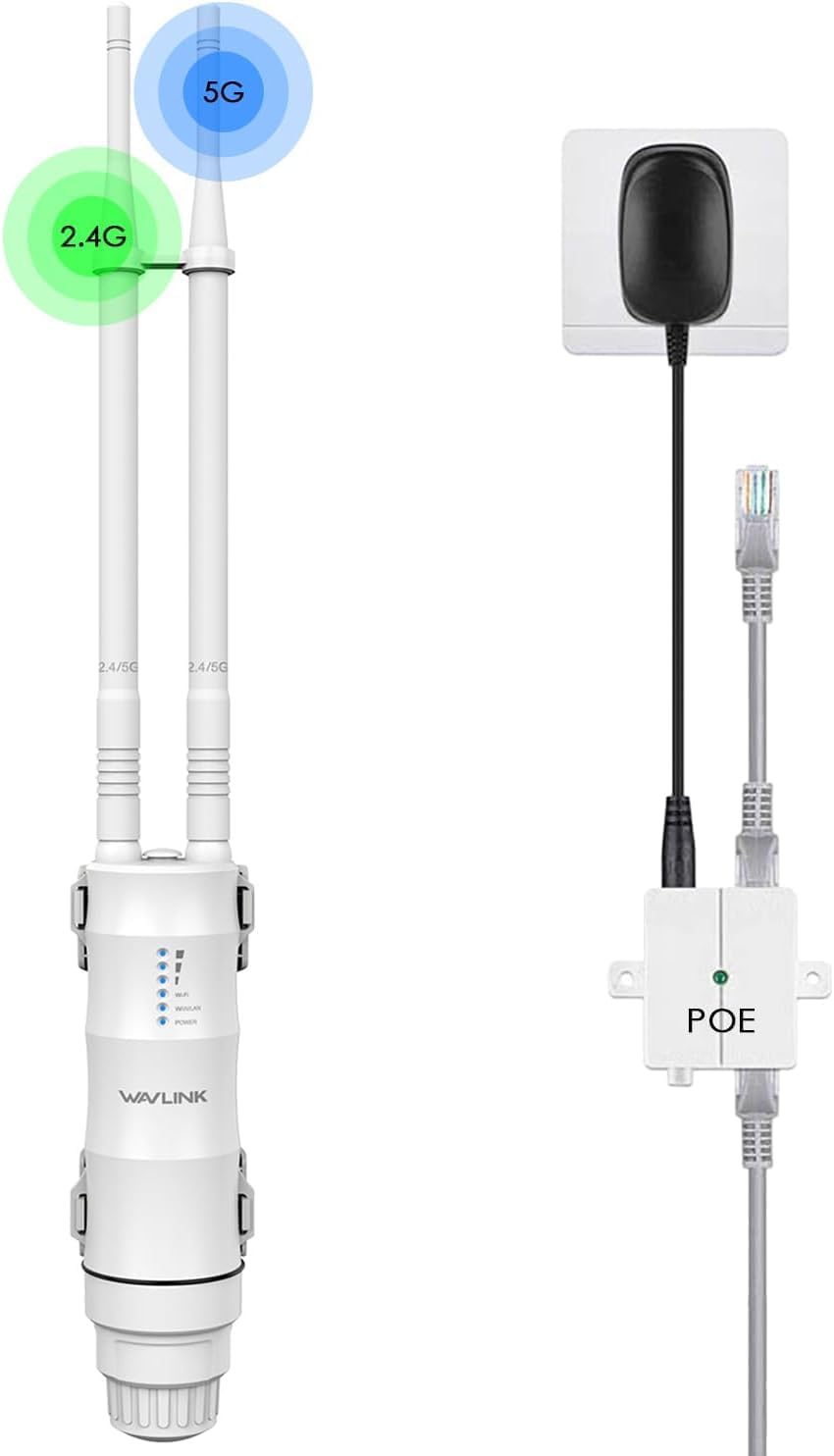 WAVLINK AC600 Outdoor WiFi Extender for Long Range Connectivity