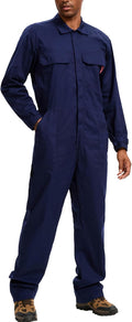 WORK IDEA Men's Coveralls Long Sleeve Cotton Twill Coverall