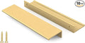Peaha 10 Pack Brushed Brass Cabinet Handles 160mm CC - Durable Pulls